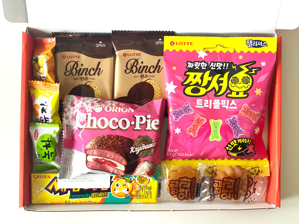 Korean Sweets & Snacks Taster Box - Birthday Gift, gift for BTS ARMY