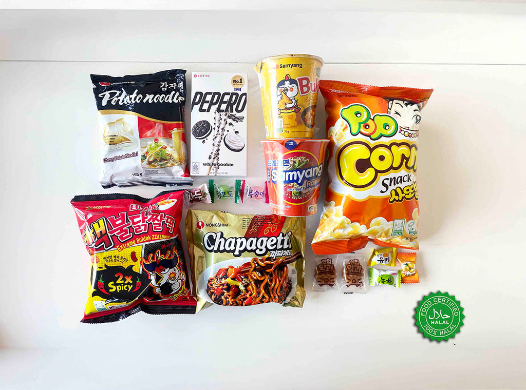 ✅ Halal Certified K-Snack & Cup Noodle Kit