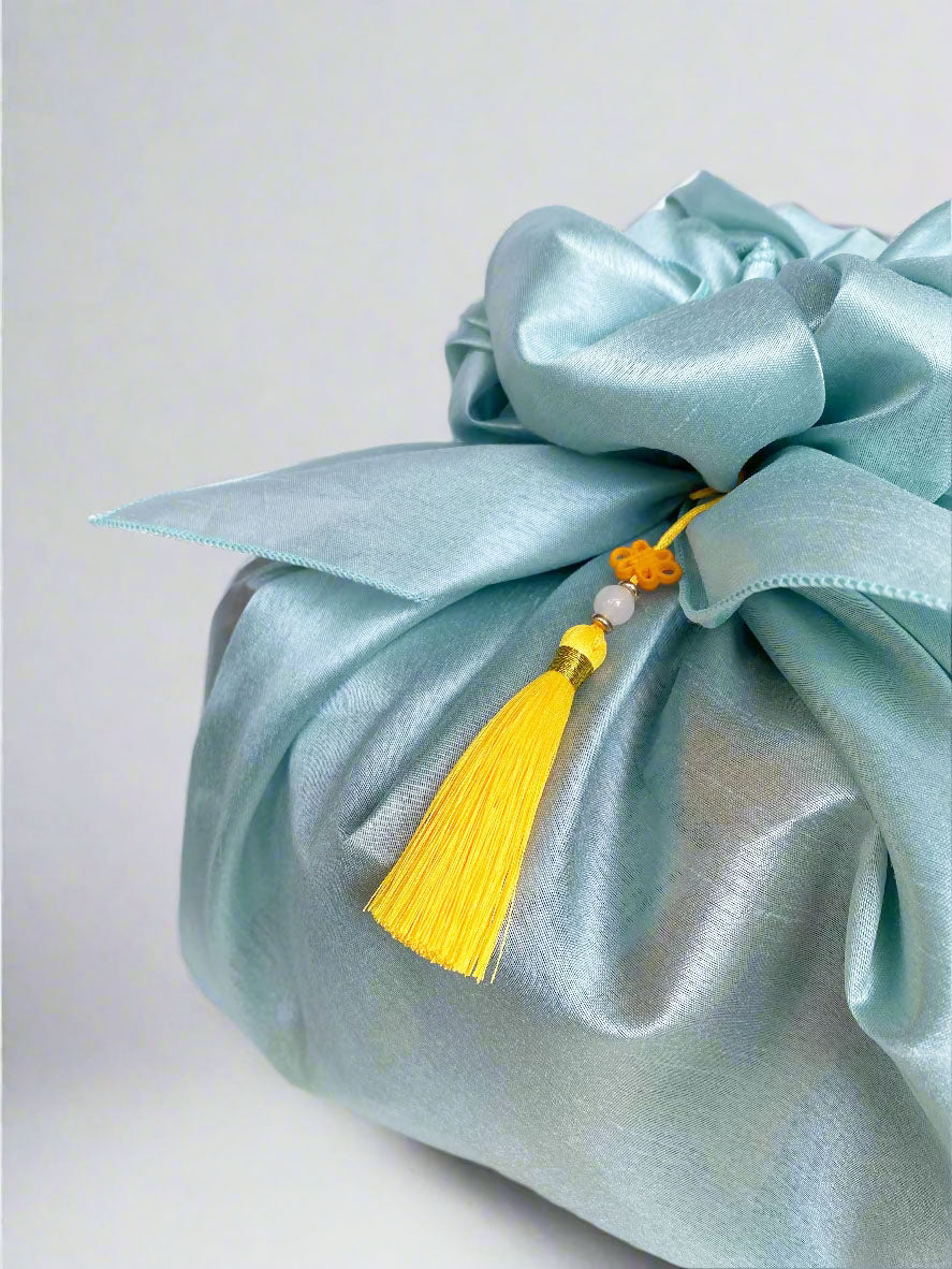 BOJAGI GIFT WRAP & BAG IN ONE (Light Teal)
