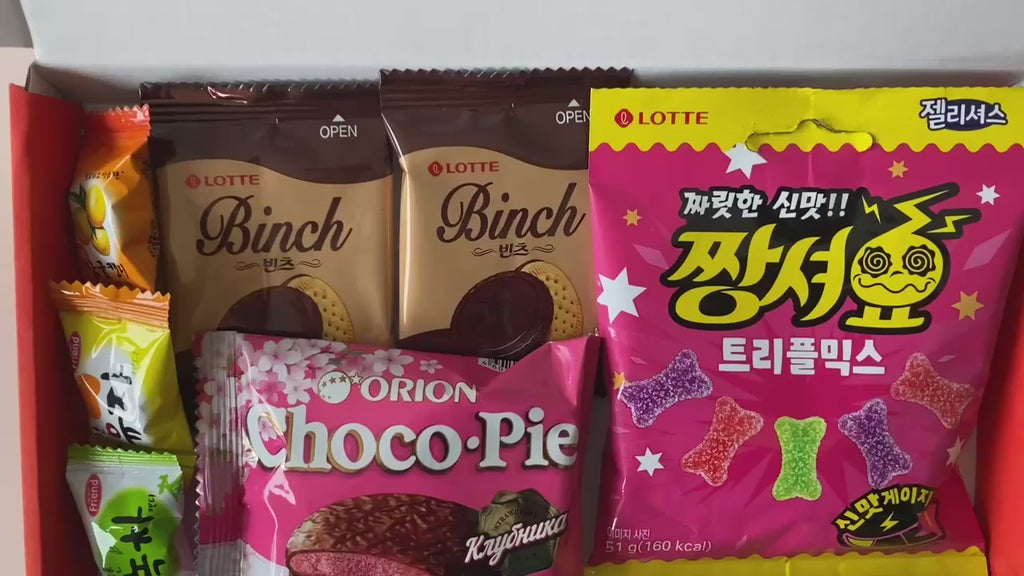 Korean Sweets & Snacks Taster Box - Birthday Gift, gift for BTS ARMY