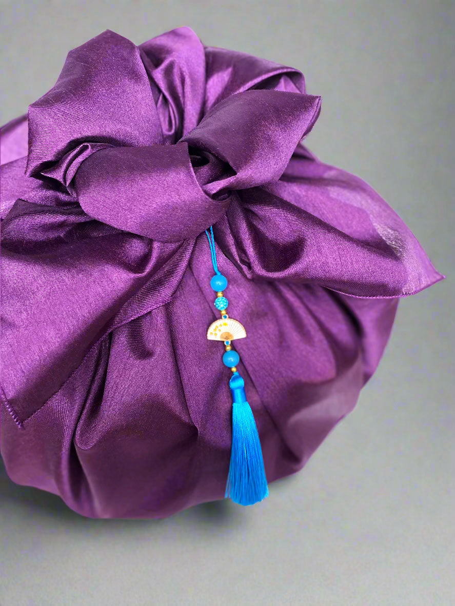 Bojagi Gift Wrap & Bag in One (Purple)